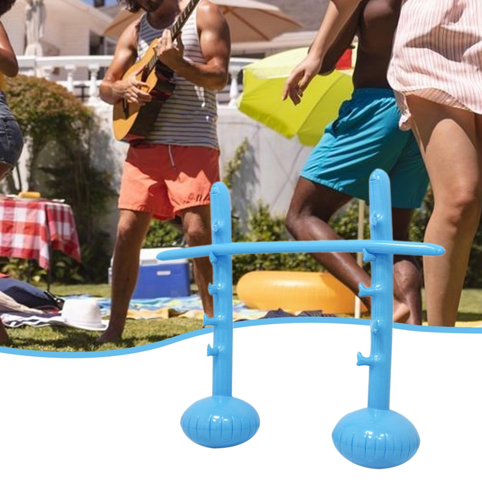 JWQFBC Inflatable High Jump Bar Game Prop Fun Interactive Carnival Activity Outdoor Toy Blue
