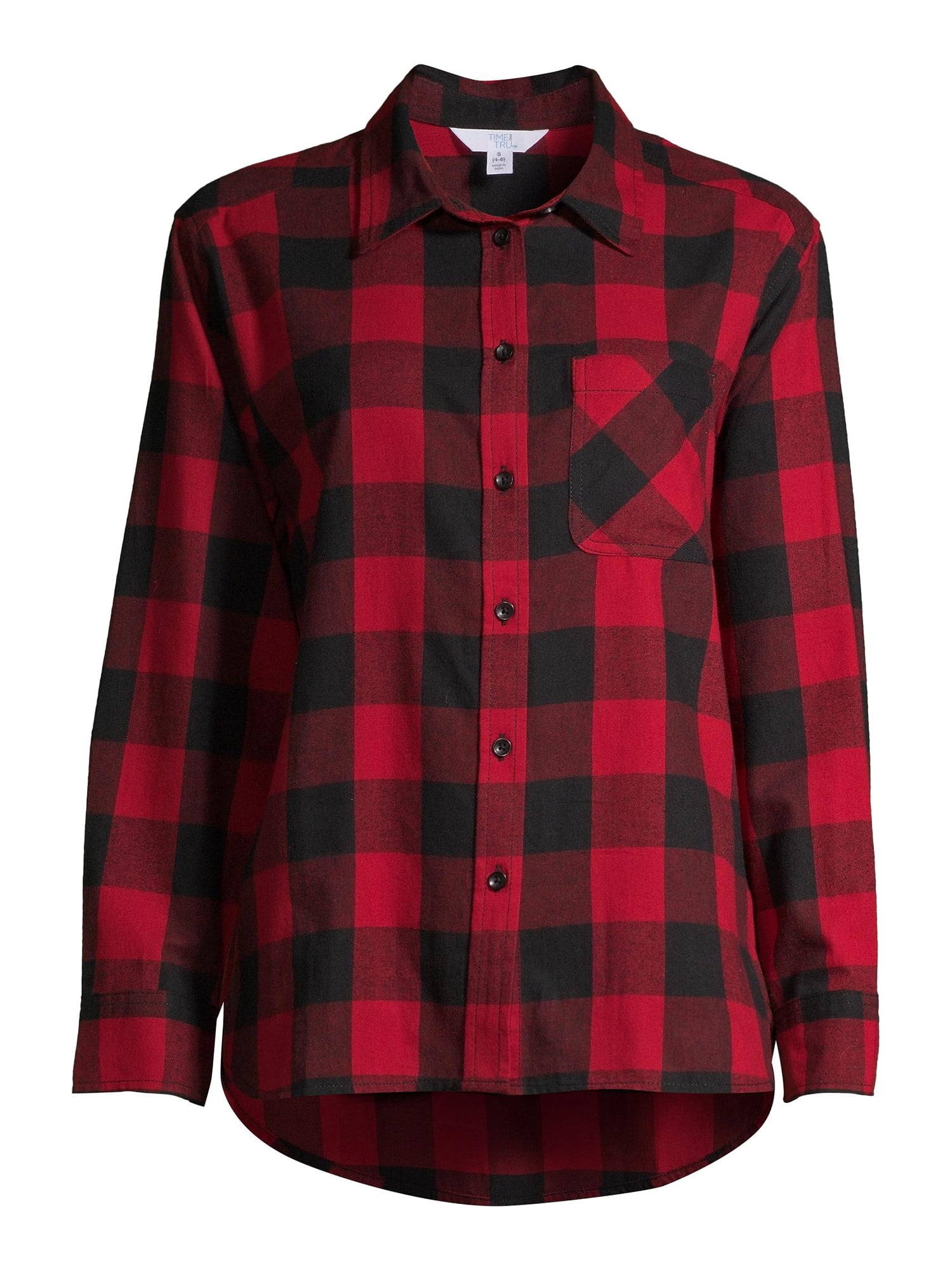 Time and Tru Women's Plaid Top