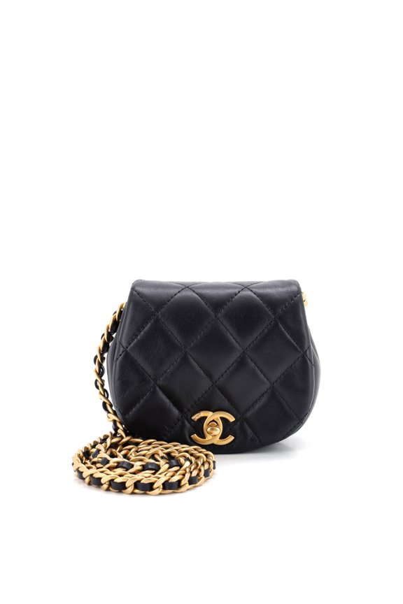 Pre-Owned Coco Mail Clutch with Chain Quilted Calfskin Mini By Rebag