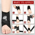 thumbnail image 4 of Lsupdaol 2 Pairs Kid's Ankle Support Brace Elastic Ankle Compression Sleeve Neoprene Wraps Adjustable Sports Foot Brace Protector Breathable Calf Ligament Compression Bandage(Black), 4 of 6