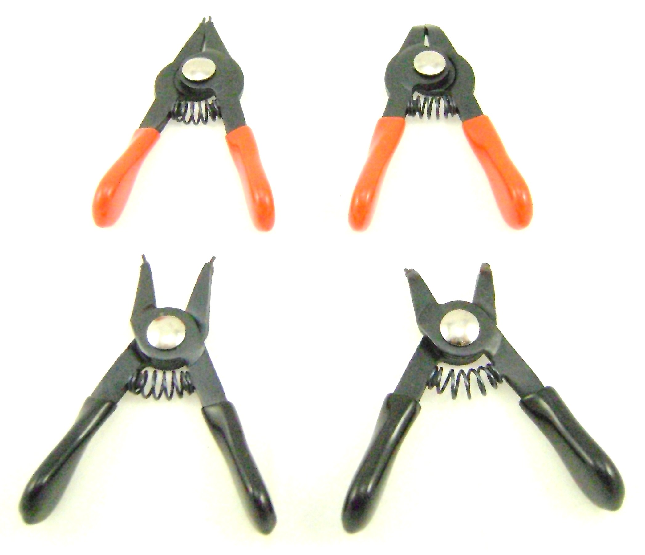 MINI SNAP RING PLIERS 4 Pc Hobby Tool Set for S & R Clips
