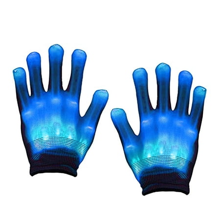 

1 Pair LED Light Gloves Color Changing Luminous Flashing Halloween Stage Perform