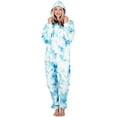 thumbnail image 3 of Joggies - TieDye Blue Adult Footless Hoodie One Piece - Adult - XLarge (Fits 6'4 - 6'7"), 3 of 6