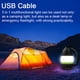 thumbnail image 3 of Lámpara de carpa Irfora 3 en 1 Luz multifuncional LED Luz de camping Lámpara de escritorio para el hogar Linterna recargable por USB Banco de energía portátil a prueba de agua para interior Acampar a Irfora Lámpara de carpa, 3 of 7