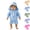 1-Light Blue, variant on XINXIAOO Baby Girls Boys Long Sleeve Rash Guard 3 Piece Swimsuit Stripe With Hat Quick Dry UPF 50+ Bathing Suit Beach Swimwear 0-6 Months