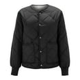 thumbnail image 3 of Vedolay Parka Jacket Women 2023 Padded Puffer Jacket Coat With Hood Black,3XL, 3 of 3