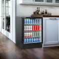 thumbnail image 3 of Coolski 5.3 Cu Ft 180 Cans Beverage Refrigerator, 24 inch Wide, 1 Glass Door, ETL/Doe, 3 of 9