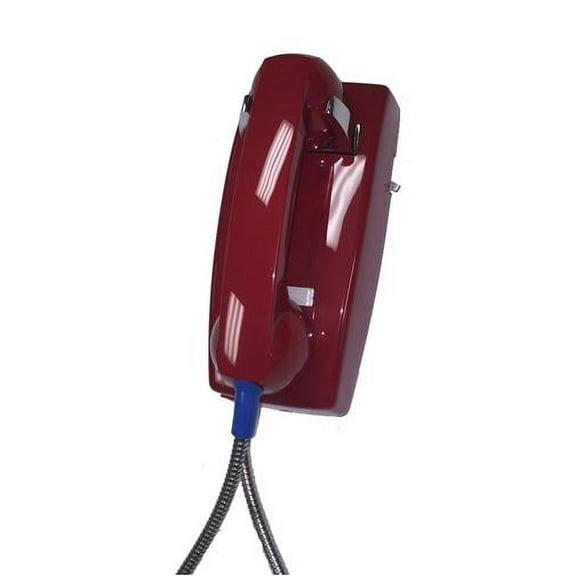 Teledynamics ITT-2554-AHCNDL-RD Wall Phone with Metal Cradle - Red