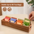 thumbnail image 4 of Organizador de bolsitas de té Chicvilla de madera de acacia con 4 ranuras, 4 of 8