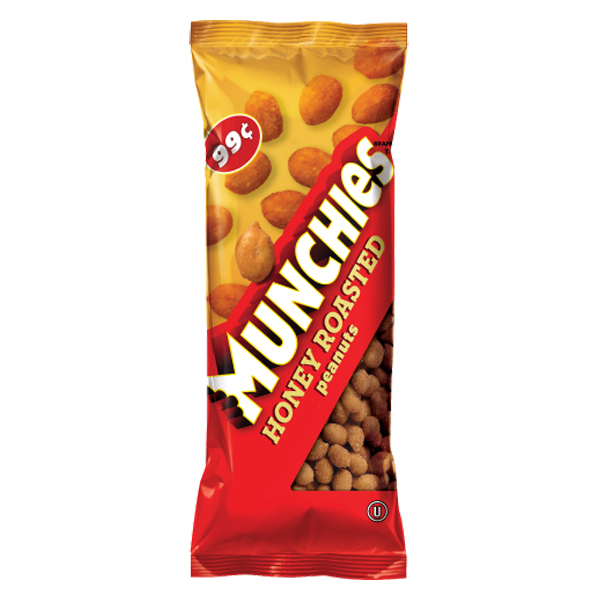 Frito Lay Munchies Honey Roasted Peanuts 2 oz Bags Pack of 32