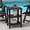 Black, variant on Hausfame Outdoor Shabby Chic Storage High Density Polyethylene End Table, Blue