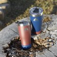 thumbnail image 2 of Ozark Trail 2 Pack Stainless Steel Vacuum Tumblers, 20oz, Maroon and Navy Blue, 2 of 8