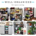 thumbnail image 5 of 4-Shelf Metal Shelving Rack 36" L x 14" D x 54" H Garage Storage Shelves NSF Adjustable Wire Shelves Organizer for Kitchen Closet Basement, Each Shelf Can Hold 250LBS, Black, 5 of 5