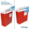 thumbnail image 4 of Sharps Container Oakridge Products, 5 litros (paquete de 5), residuos biopeligrosos, 4 of 6