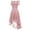 Pink, variant on LOVZFMLL Ladies Vintage Princess Floral Lace Cocktail Off Shoulder Party Wedding Dress Army Green M