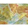 thumbnail image 3 of Ambesonne Citrus Quilted Coverlet 3 Pcs, Summer Slices of Lime Print, King Size, Yellow Marigold and Green, 3 of 4