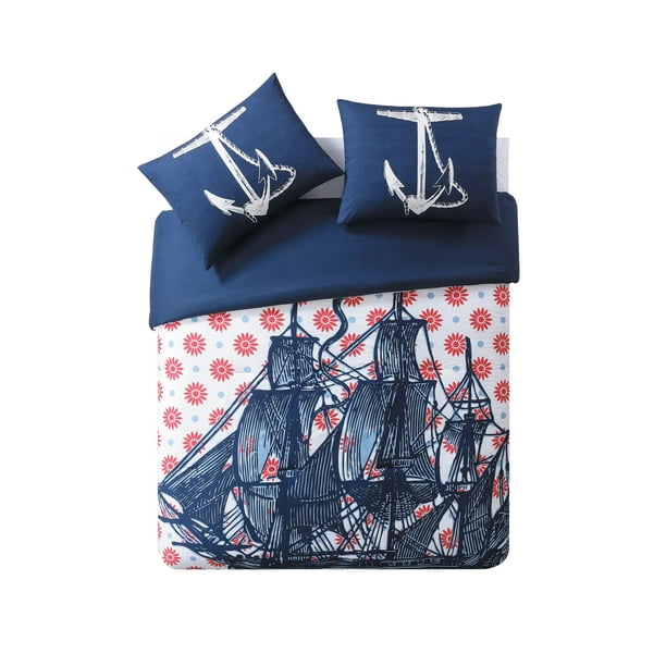 Vcny Home Thomas Paul Nautical 3 Piece Comforter Set King In Navy Com - Thomas Paul Bedding Vcny Home Thomas Paul Nautical 3 Piece Comforter Set King In Navy Com - Thomas Paul Bedding