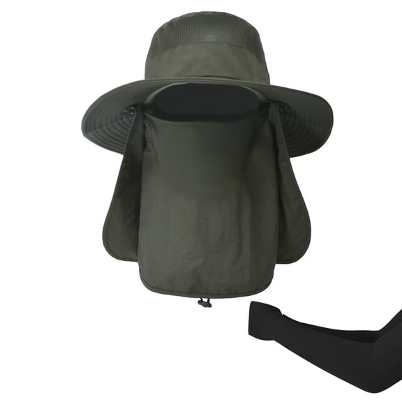 Xirurus Outdoor Sun Shield Hat – Lightweight, UPF  50, Quick‑Dry Nylon, Detachable Neck Flap & Face Mask, Ideal for Fishing, Hiking & Camping