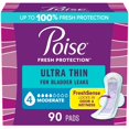 thumbnail image 1 of Almohadillas Poise Ultra Thin para incontinencia y posparto, 90 unidades, 1 of 7