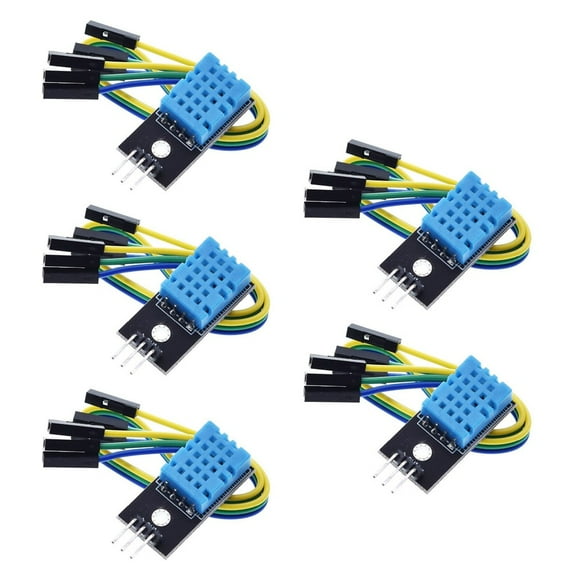 5 Pc Temperature Sensor And Humidity Sensor, Temperature Sensors Including Cable