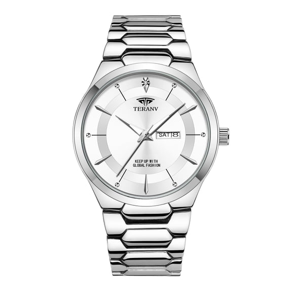 New-Style Men's Luxury Business Quartz Watch - Water-Resistant, Luminous with Calendar Function