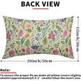 thumbnail image 4 of Vintage Botanical Print Pillow Covers 12x20 Set of 2 Spring Floral Pink Sage Green Flower Plant Decorative Lumbar Throw Pillow Cases Outdoor Farmhouse Decor for Sofa Couch Bed, 4 of 6