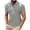 Gray, variant on Wancir 2025 Fashion Mens Shirts Men's Casual Collar Short Sleeved Solid Color Fashionable Sports Half Top