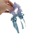 thumbnail image 5 of Unique Bargains 1 Pc Grace Bow Ribbon Scrunchies Blue Purple, 5 of 5