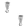 thumbnail image 2 of Bewildely Transparent PP Measuring Cup Laboratory Cone Bottle Equipment Mixing Shaped Measurement Washable Sugar 100ml Seasoning Transparente 12.5 cm 2Conjunto, 2 of 6