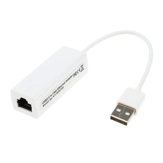funtasica Adaptateur Ethernet Rapide USB 2.0 vers 10/100Mbps Carte Réseau pour PC
