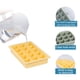 thumbnail image 3 of 3 piezas de moldes de cubitos de hielo de silicona, con tapa desmontable, se pueden usar repetidamente, sin BPA, 3 of 5