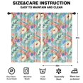 thumbnail image 2 of Blackout Kids Curtains,Boho Bohemia Flower Childrens Insulated Curtains Set Of 2,Bedroom Essentials,Toddler Room Decor 52"x84"(132x213cm), 2 of 4