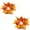 B006- Color F, variant on 2 Pack Small Fall Wreath, Fall Table Centerpiece for Harvest Gatherings, Thanksgiving Wreath with Velvety Mini Pumpkins and Autumn Foliage, Fall Mantel Decor for Fireplace