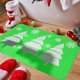 thumbnail image 4 of Decoración navideña Alfombra navideña Alfombras navideñas de copos de nieve Alfombra de árbol de Navidad Lavable Antideslizante Absorbente Fácil cuidado Decoración navideña para sala de estar Puerta d, 4 of 4