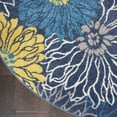 thumbnail image 4 of Nourison Passion Floral Blue 8' ROUND Area Rug, (8 Round), 4 of 8