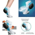 thumbnail image 6 of SPRING PARK 2 Pairs Compression Socks for Women and Men Sport Plantar Fasciitis Arch Support Low Cut Running Gym Compression Foot, 6 of 7