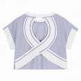 thumbnail image 7 of kpoplk Girl's Graphic Shirt Short Sleeve Loose Cute Summer T Shirt Trendy Aesthetic Baggy Tops(Purple,7-8 Y), 7 of 7
