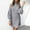 Gray, variant on Munlar Womens Cardigan Sweaters,Womens Turtleneck Sweater Dress Ladies Long Sleeve Jumper Mini Dresses
