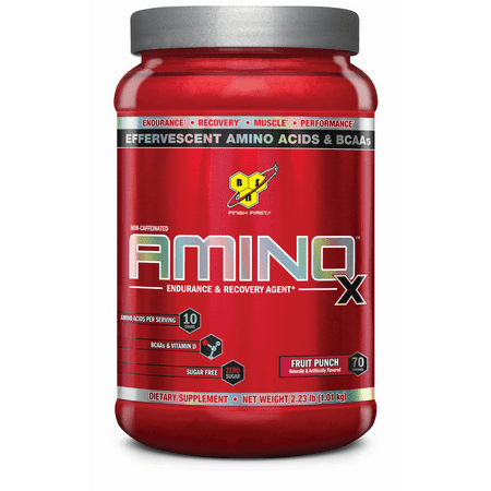 BSN Amino X Amino Acids + BCAA Powder, Fruit Punch, 70 Servings ...