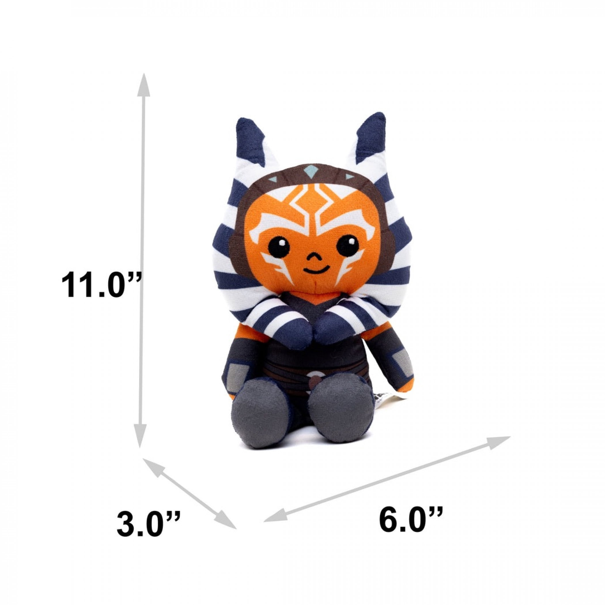 Buckle-Down Star Wars Ahsoka Tano Plush Squeaker Dog Toy