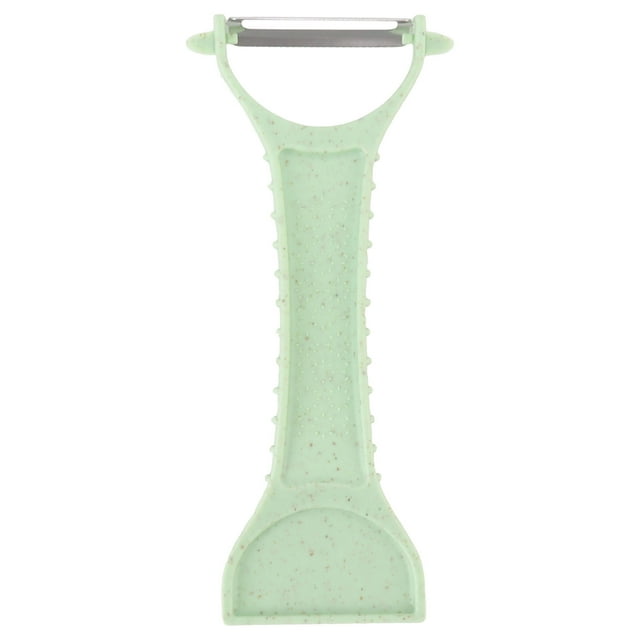 Pelador de verduras y frutas para patatas, pepinos y zanahorias, rallador eficiente, herramienta de cocina de acero inoxidable verde