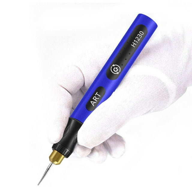 Stylo de Gravure Rechargeable Mini Grinder Électrique à Vitesse Réglable avec Batterie 3 Vitesses et 300mAh