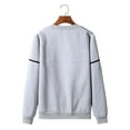 thumbnail image 4 of Palato Mens T Shirts,Men Casual Solid Basic Pullover Round Neck Sweater Top With Webbing Design, 4 of 4