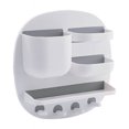 thumbnail image 1 of Namzi -a - Estante organizador de accesorios para mesita de noche, autoadhesivo, para montaje en pared, organizador flotante, soporte para gafas, auriculares y teléfono móvil, color blanco, 1 of 4