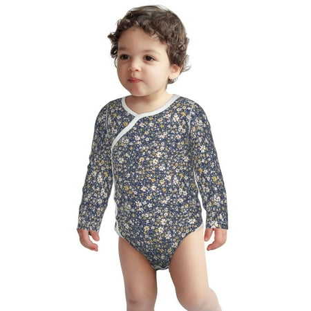 

Haiem Daisies Flowers Printed Unisex-Baby Long Sleeve Onesies Bodysuits Unisex Babies Snap-Up Rompers-2 Years