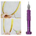 thumbnail image 1 of Removedor de ojales de bádminton, herramienta de cuerda de raqueta de punzón, acero inoxidable, 12,4 cm Púrpura Cola Removedor de ojales de raqueta, 1 of 8