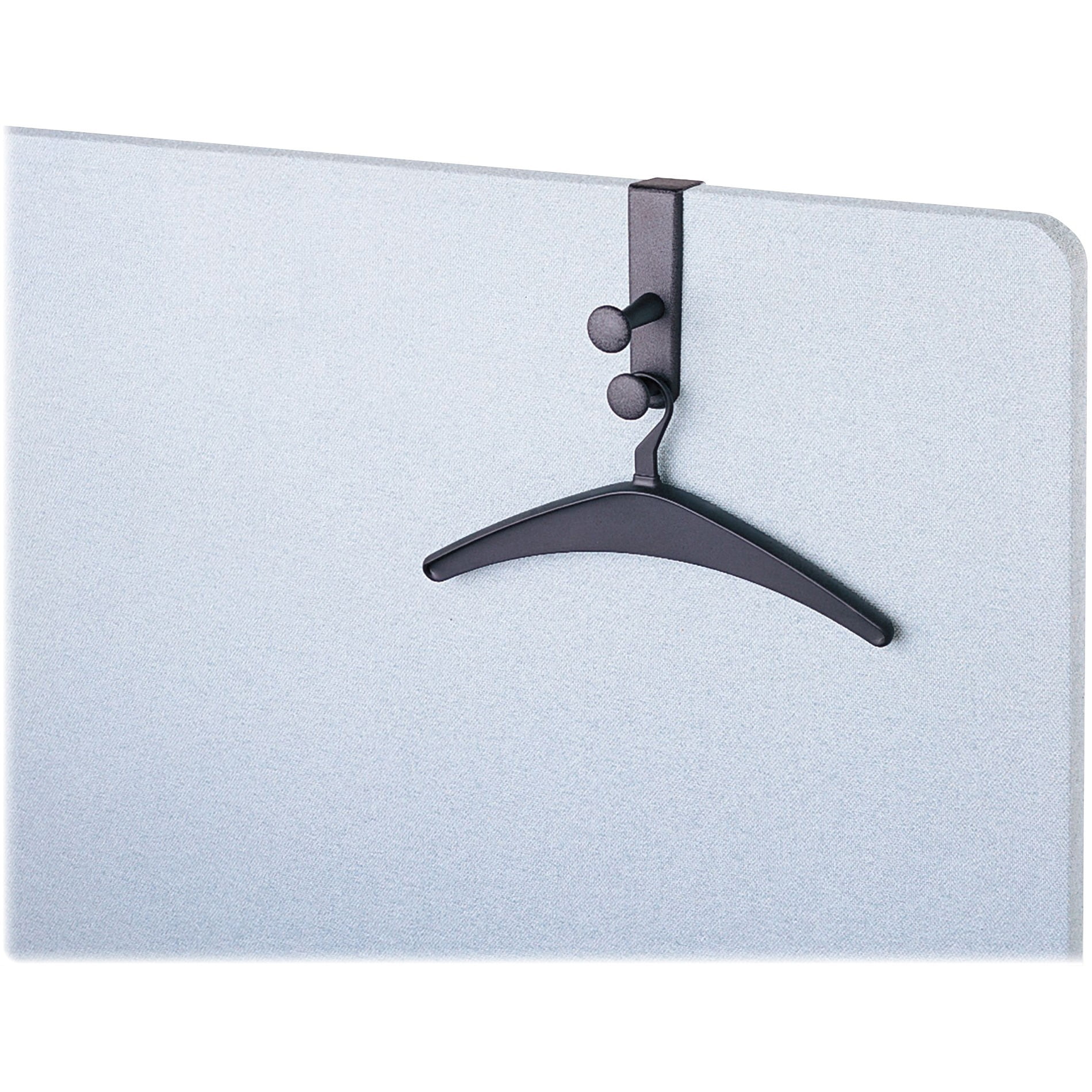 Quartet, QRT20702, Double Post Panel Garment Hook, 1 Each, Black