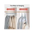 thumbnail image 4 of Space Saving Hangers Upgraded, Adjustable 6 Holes to 9 Holes Magic Clothes Hanger, Stainless Steel Hangers Space Saving for Closet Organizers and Stor, 4 of 5