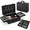 Black Sliding Trays, variant on Black Sliding Trays Professional Barber Tool Travel Case Organizer