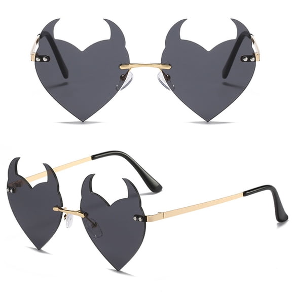 VLOOCKLW Frameless Fashion Shades Transparent Candy Color Frameless Glasses for Women, UV Protection Fashion Shades for Daily Wear & Parties